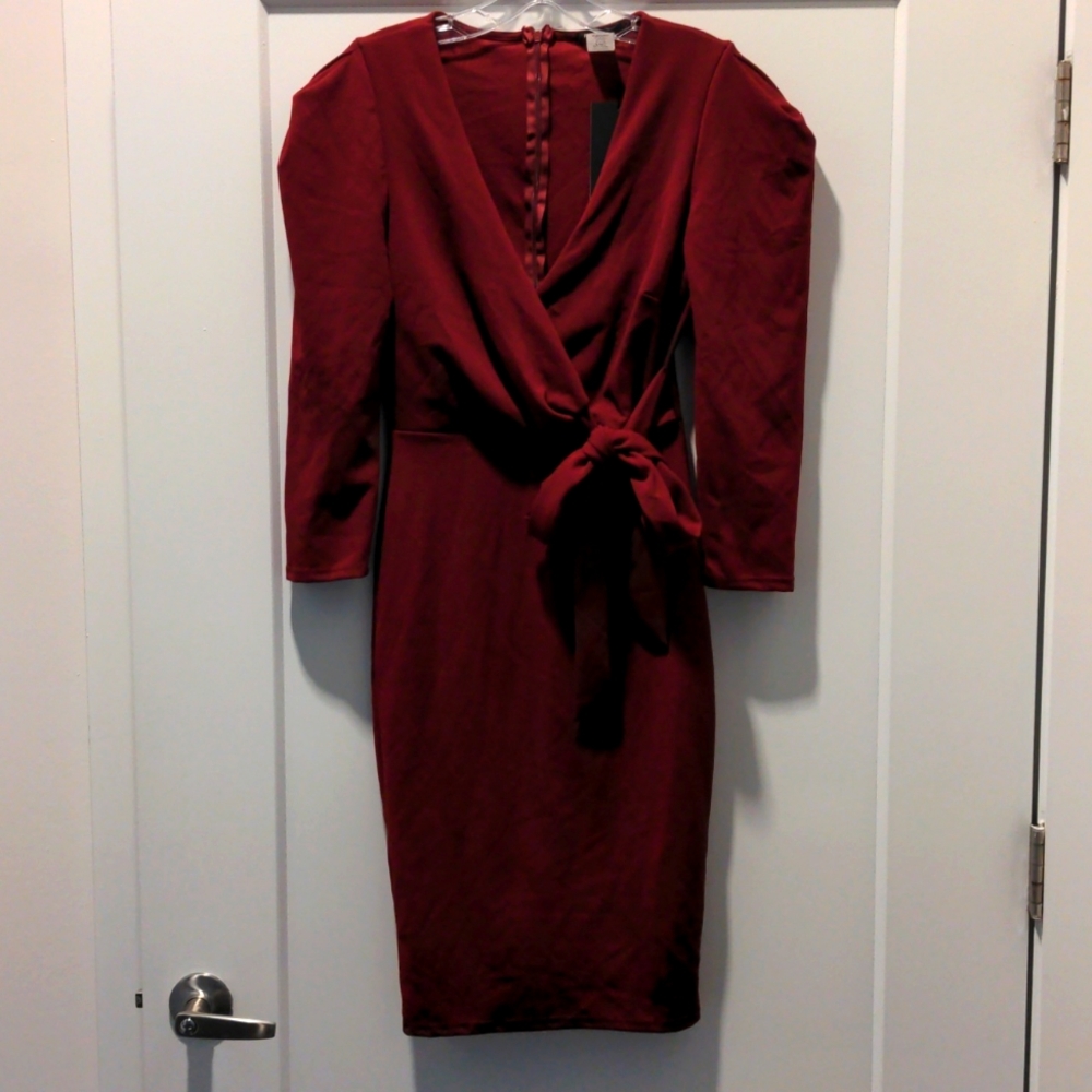 Burgundy Red Dress Can't Get Enough